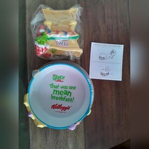 Vintage Kellogg's ~ Dr Seuss ~ How the Grinch Stole Christmas Cereal Bowl